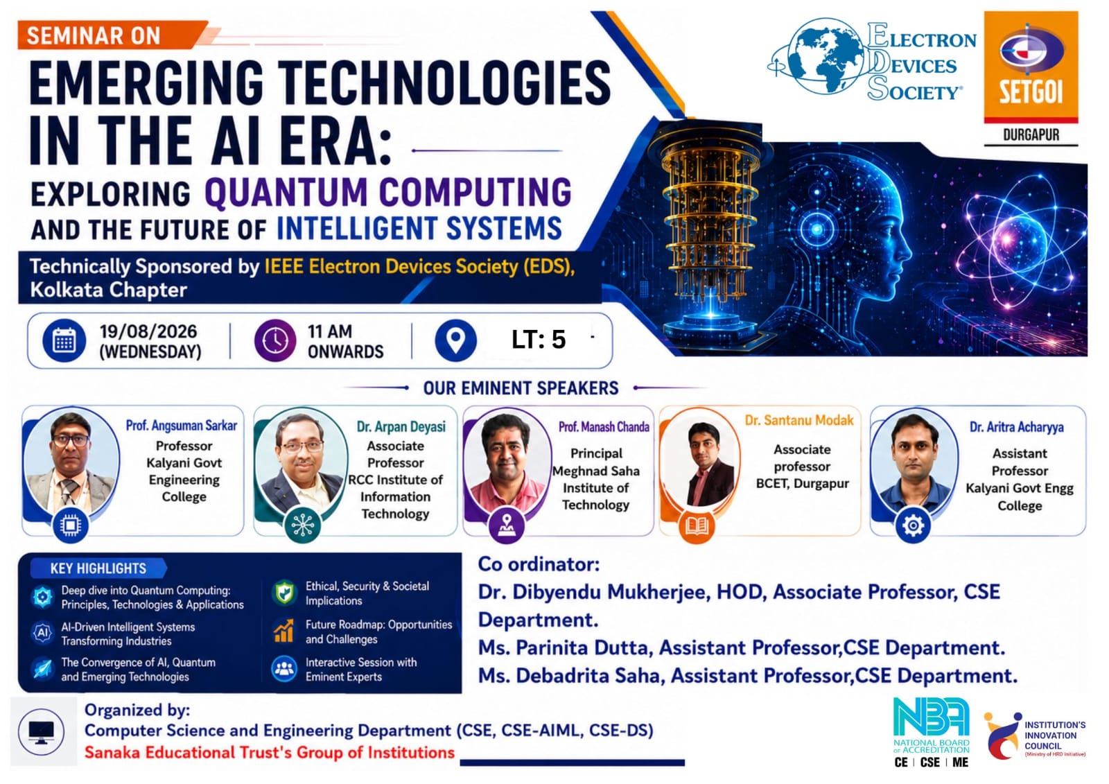 Seminar on Emerging Technologies in the AI Era